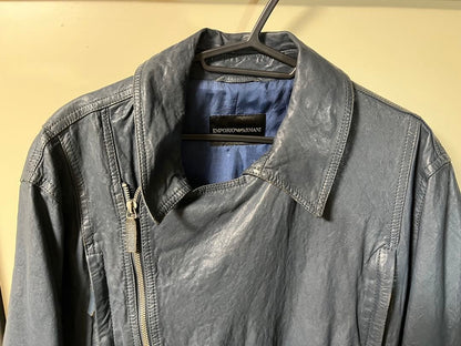 EMPORIO ARMANI leather coat #QYJXM5