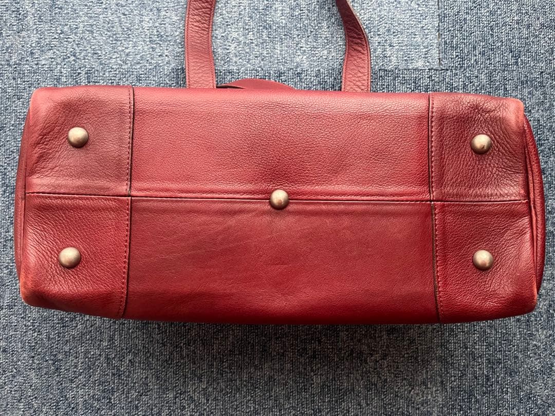 Chloe handbag, red/wine leather. #QYKDO0
