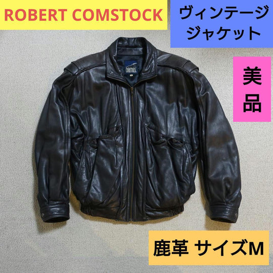 ROBERT COMSTOCK deerskin vintage leather jacket #QYAIQO
