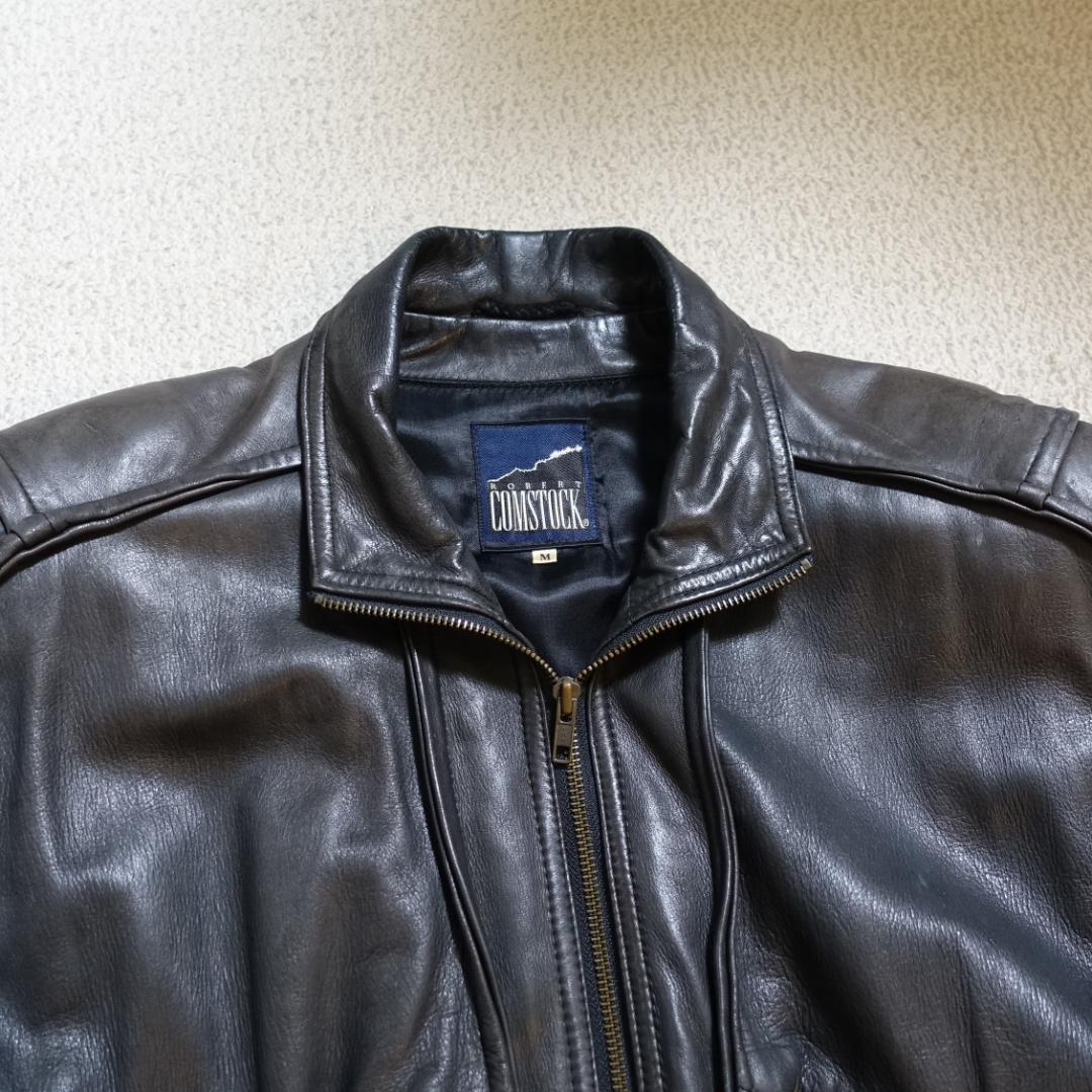 ROBERT COMSTOCK deerskin vintage leather jacket #QYAIQO