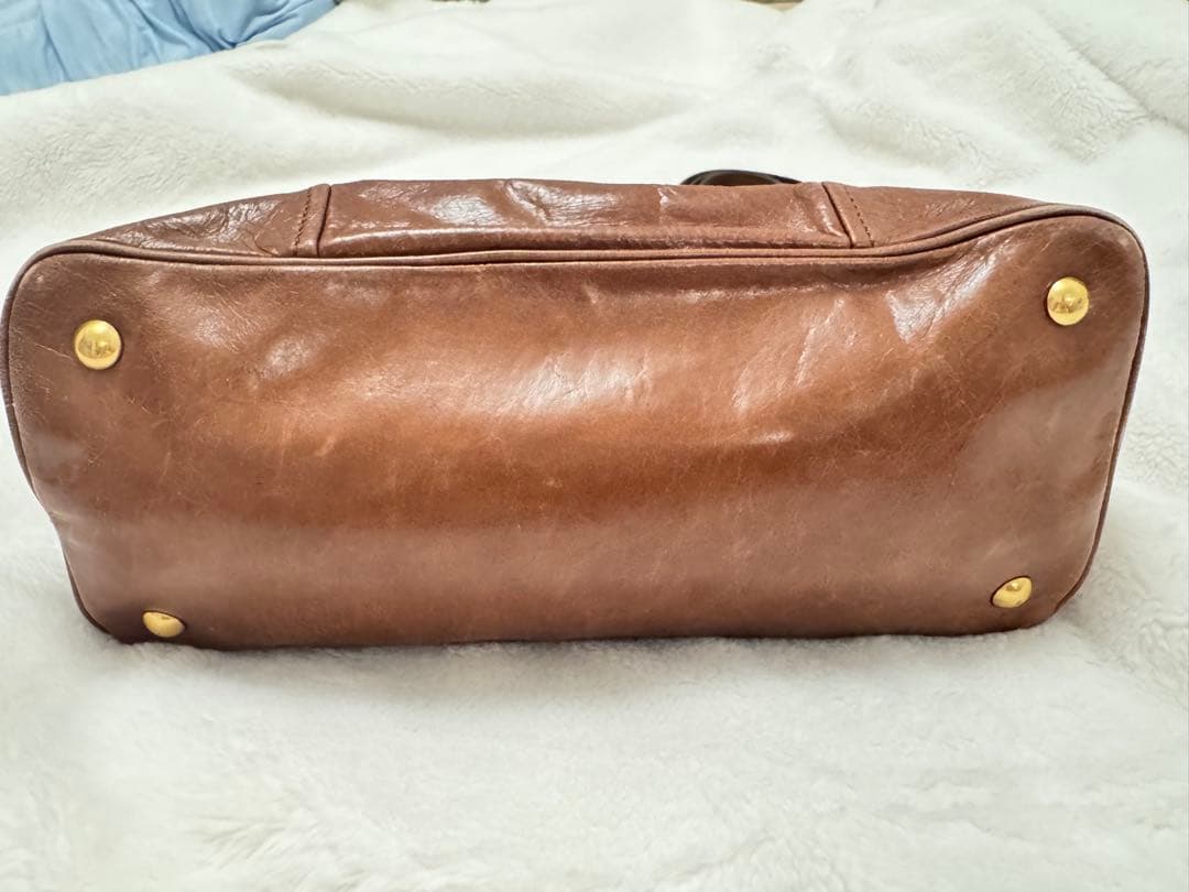 Miu Miu brown leather handbag #QYBT79
