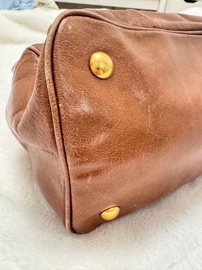 Miu Miu brown leather handbag #QYBT79