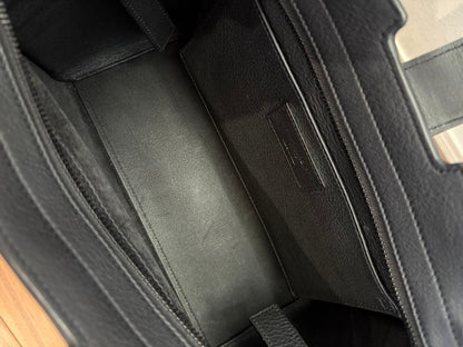 SAINT LAURENT Downtown Cabas Croco-Embossed Black Croco-Embossed Leather #QY3GVZ