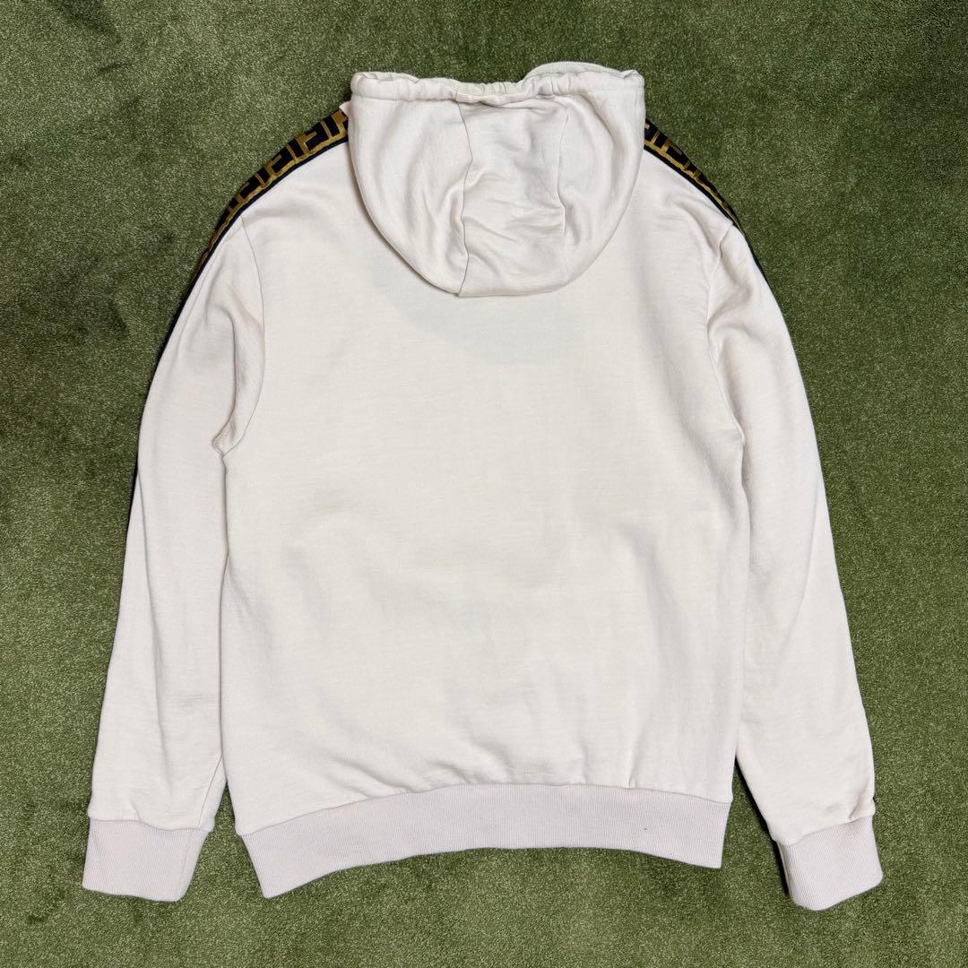 FENDI FF Line Hoodie Beige Size 48 #QYIFMP