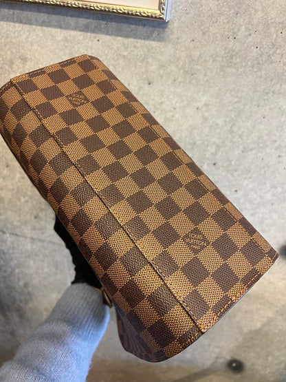 LOUIS VUITTON Triana N51155 Damier Ebene Handbag #QY30IS