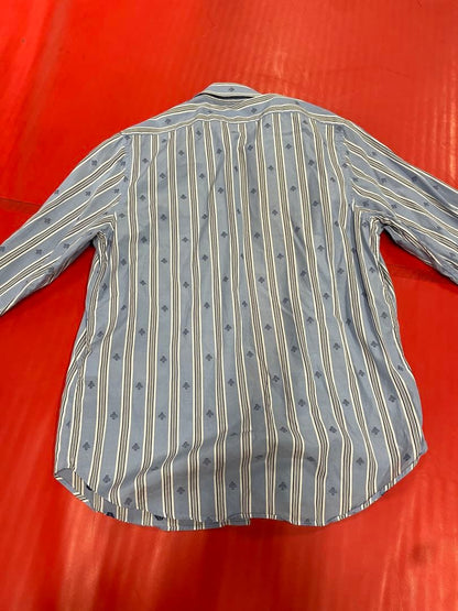 GUCCI Striped Floral Print Long Sleeve Shirt #PG2CYJ