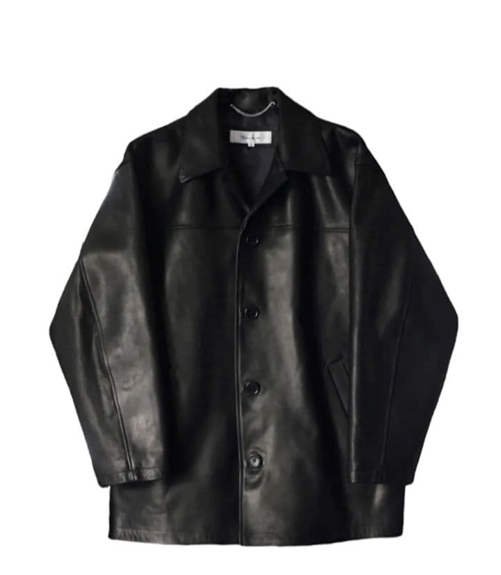 MID LENGTH DAPPER COAT cow leather #QY7QIN