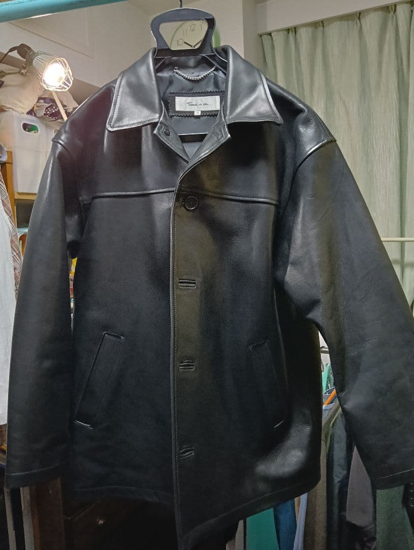 MID LENGTH DAPPER COAT cow leather #QY7QIN