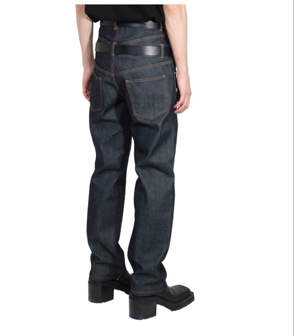 John Lawrence Sullivan black straight denim pants #QY8T2O