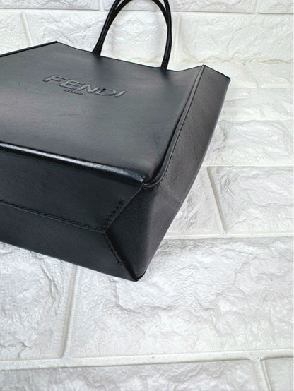 FENDI Leather Black Handbag #QY314T