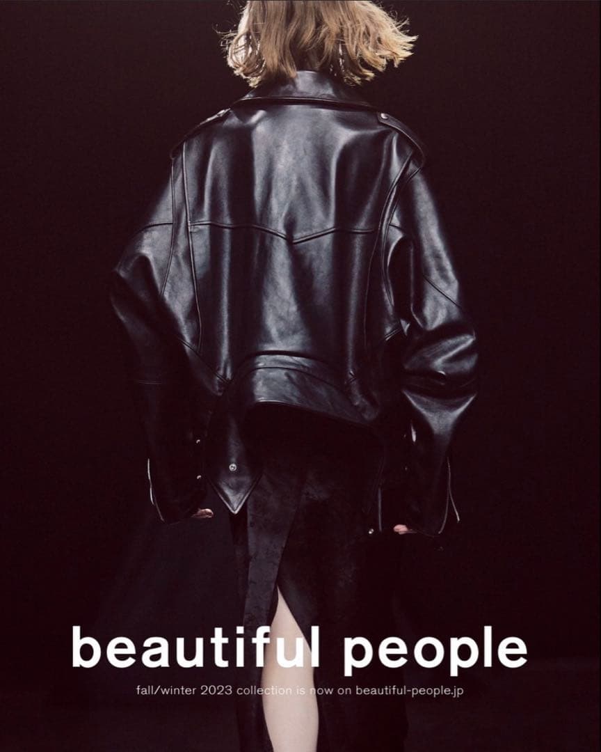 DOUBLE-END VINTAGE LEATHER RIDERS JACKET #QYKL7N