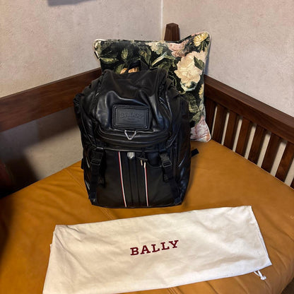 BALLY backpack Black Lambskin #QY1IHU