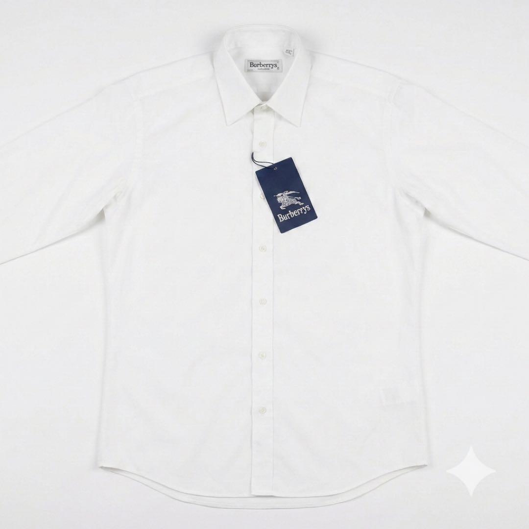 Burberry's White Knight Shirt, Sizes 43-82 #QYAQ35