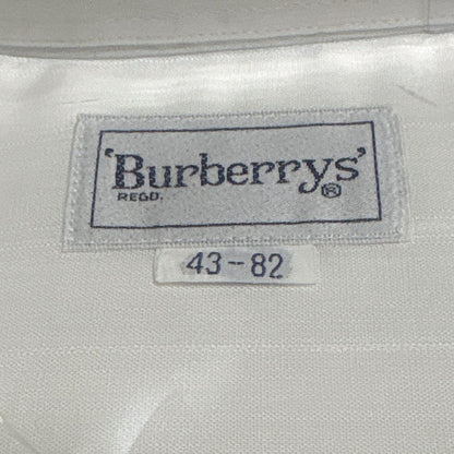 Burberry's White Knight Shirt, Sizes 43-82 #QYAQ35