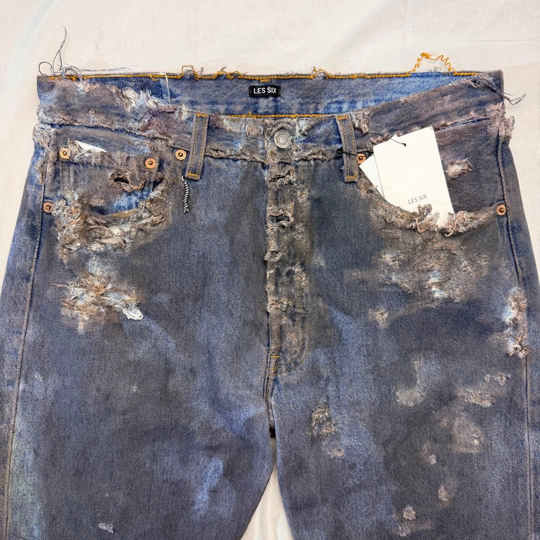 Les Six Levi's Remake Destroy Denim #QYGC1E