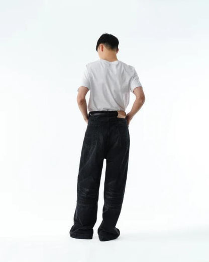 Size 3 Sublations Black Denim Baggy Pants #PCHM0L