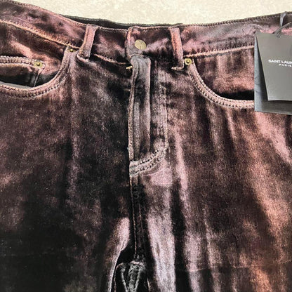 Tagged Saint Laurent Paris velour pants #QYELCL