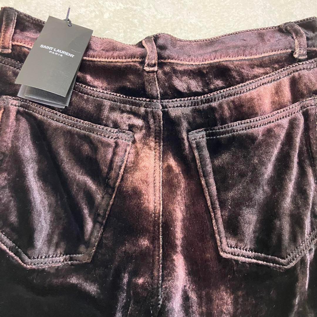 Tagged Saint Laurent Paris velour pants #QYELCL