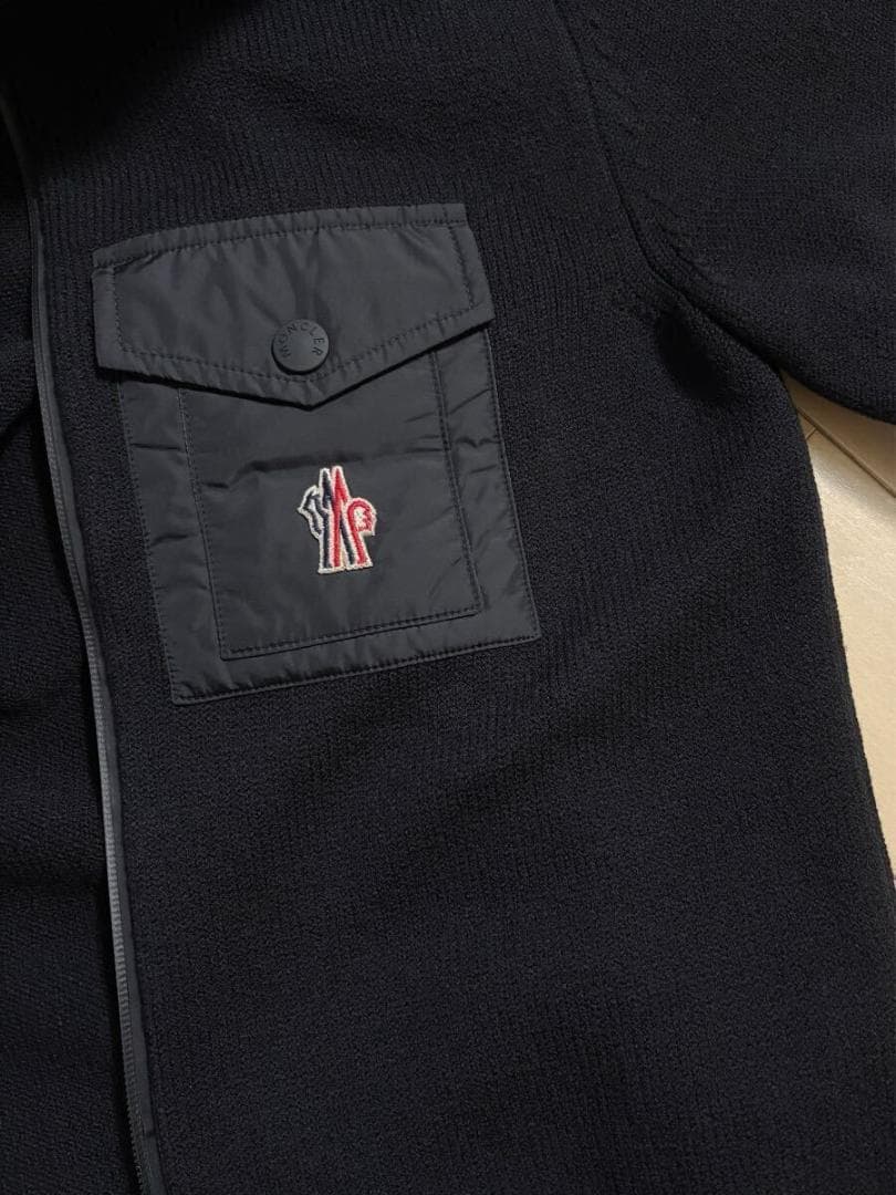 Moncler 2022-23 Autumn/Winter Hybrid Knit Parka, Size M #QY0VFM