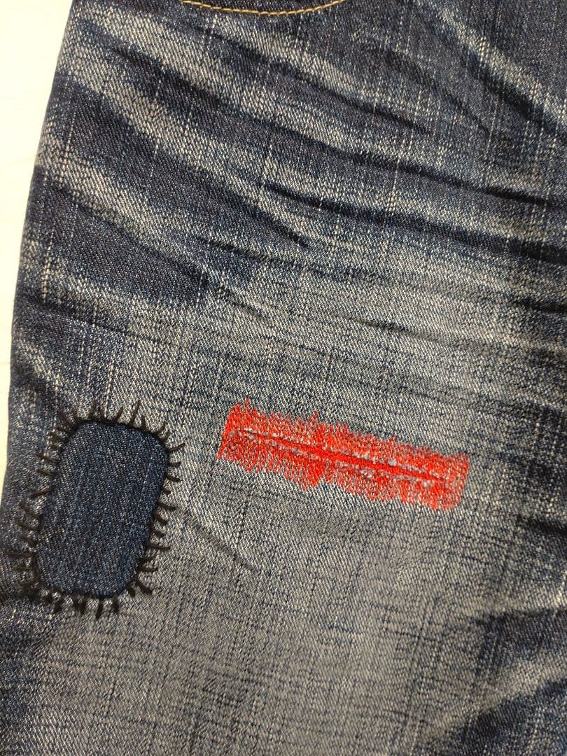 Size Number Nine Patched Half Denim Pants Soloist #QO8DZD