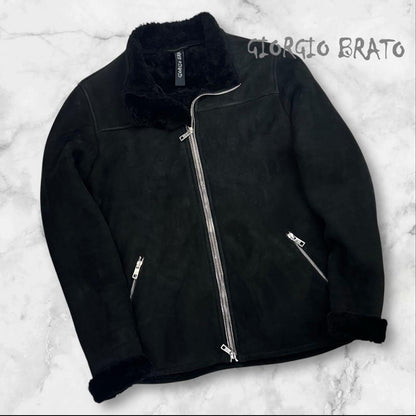 Approximately 30 GIORGIO BRATO Mouton Jacket 44 Sheepskin #QYL8JW