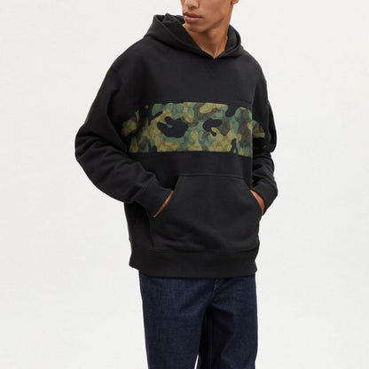 COACH hoodie, black, size L, with accessories #QYH5HS