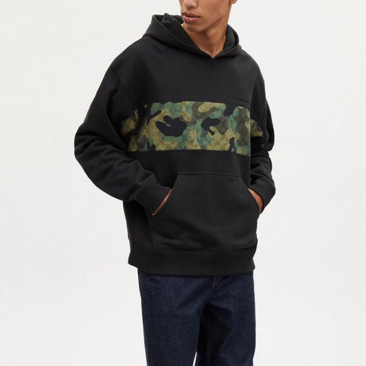 COACH hoodie, black, size L, with accessories #QYH5HS