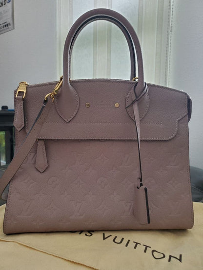 LOUIS VUITTON Monogram Pont Neuf MM 2-Way Shoulder Handbag #QY6WG3