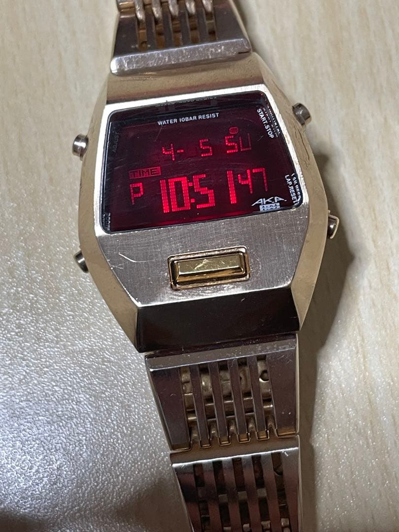 Seiko Alba AKA Darth Vader Gold Watch #QY9V1B