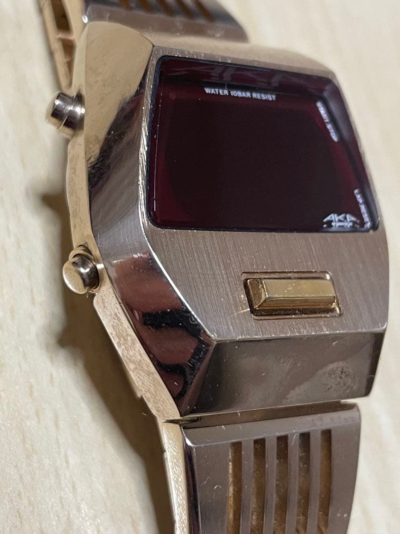 Seiko Alba AKA Darth Vader Gold Watch #QY9V1B