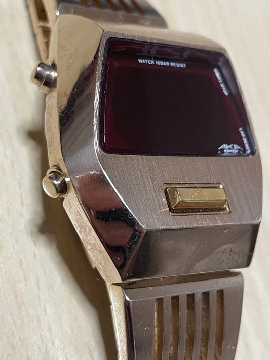 Seiko Alba AKA Darth Vader Gold Watch #QY9V1B
