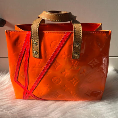 LOUIS VUITTON Orange 2002 Christmas Monogram Vernis #QY8EFI