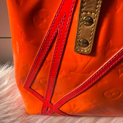 LOUIS VUITTON Orange 2002 Christmas Monogram Vernis #QY8EFI