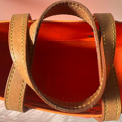 LOUIS VUITTON Orange 2002 Christmas Monogram Vernis #QY8EFI