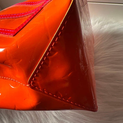 LOUIS VUITTON Orange 2002 Christmas Monogram Vernis #QY8EFI