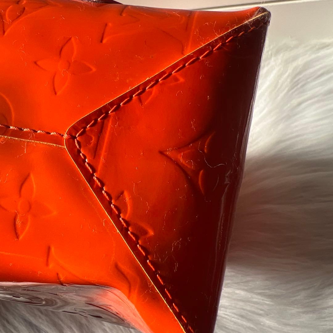 LOUIS VUITTON Orange 2002 Christmas Monogram Vernis #QY8EFI