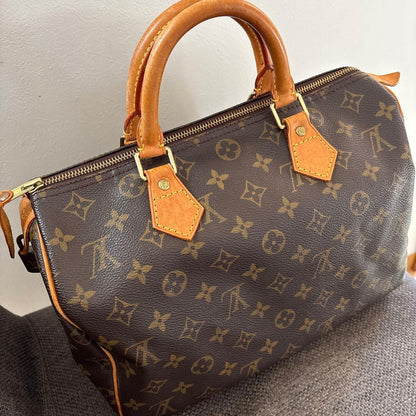 Louis Vuitton Monogram Speedy 30 Handbag Classic #QYBDHA
