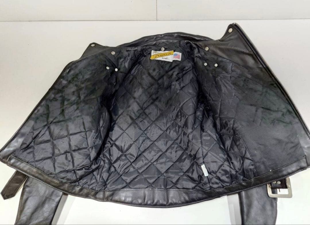 B140 Schott Double Rider Jacket Size 40 PERFECTO #QYCGCN