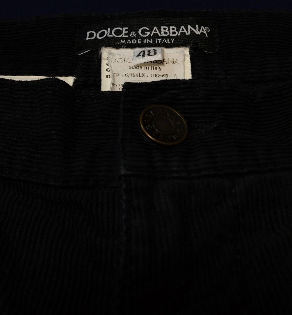 Dolce & Gabbana Corduroy Cargo Pants, Black, Size 48 #QYE5F9