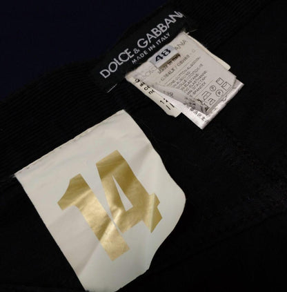 Dolce & Gabbana Corduroy Cargo Pants, Black, Size 48 #QYE5F9
