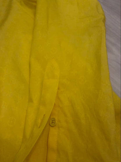 LOUIS VUITTON Yellow Long Sleeve Shirt #QYEDC9