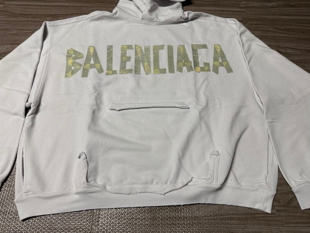 BALENCIAGA Tape Logo Hoodie #QY2KPO