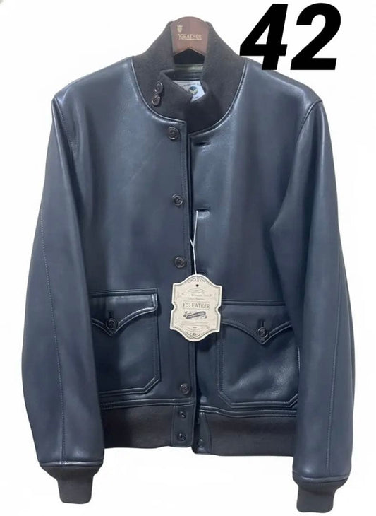 Y'2 LEATHER A1 Leather Jacket, XL #QYCGGE