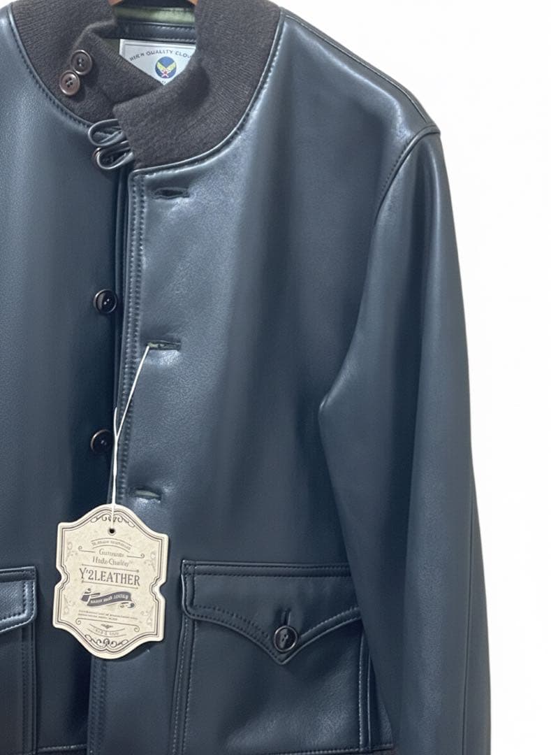 Y'2 LEATHER A1 Leather Jacket, XL #QYCGGE
