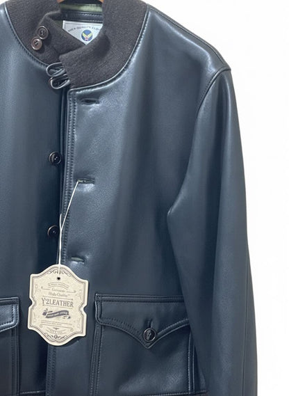 Y'2 LEATHER A1 Leather Jacket, XL #QYCGGE