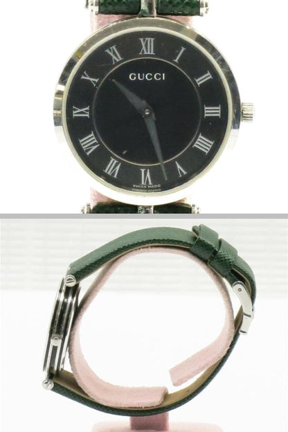 Gucci Quartz Watch with Black Side Shelly Strap, Non-Original Strap 1871 #QYKLAR