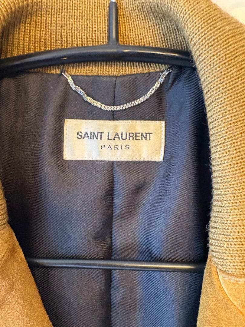 SAINT LAURENT Trapper Suede Leather Jacket 44 #PFL80P