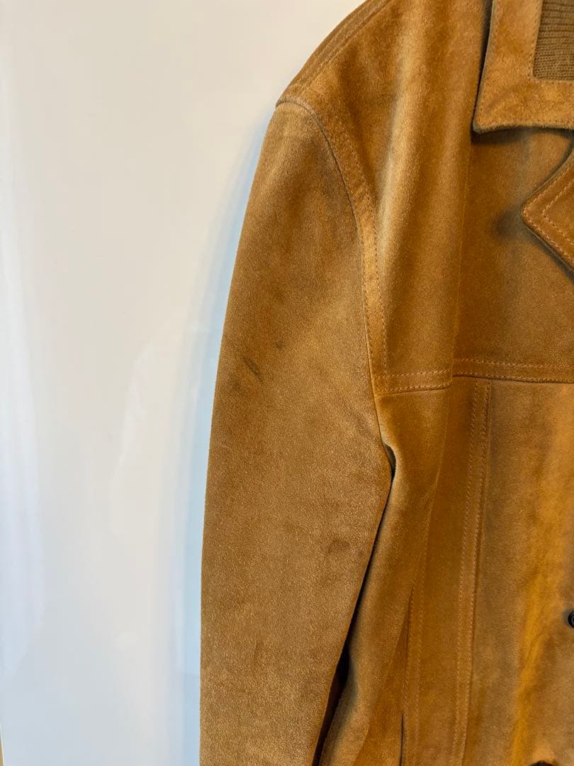 SAINT LAURENT Trapper Suede Leather Jacket 44 #PFL80P