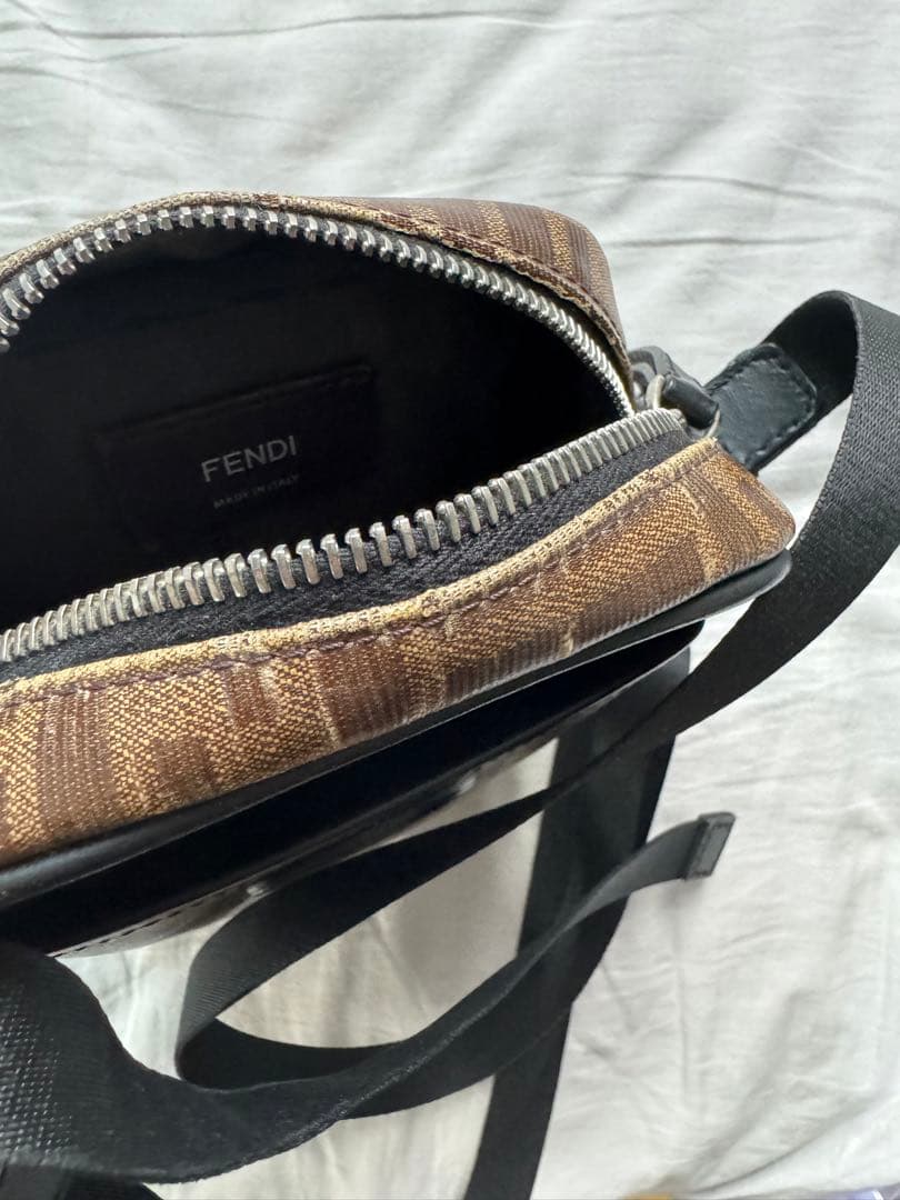 FENDI Shoulder Bag Brown Canvas/Leather #QY2CYP