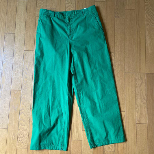 JIL SANDER Green Chinos, Size 48 #QYDIFJ